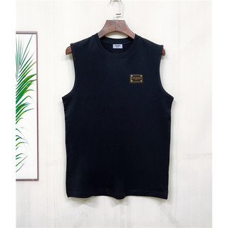 Balma1n Vest Xuân Hè Mới Áo Thun Nam Phong Cách Đơn Giản LOGO Kim Loại Thêu Cotton Không Tay Nam Mặc