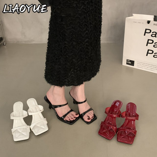 LIAOYUE Giày Cao Gót Mũi Nhọn GIÀY SANDAL Thời Trang Mới 2023 Cho Nữ Đàn hồi tốt Thoải mái Đường may tỉ mỉ Đa năng FGL2460BS5 25Z240621