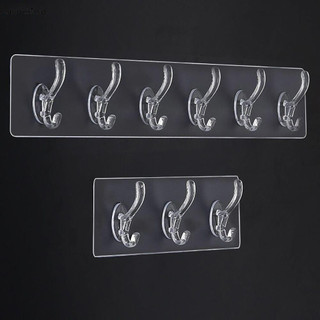 Wanshang [CLS2404A mã 30k thả đơn 150k] Dalton PVC treo tường 1 / 3 / 5 / 6 hàng móc treo trong suốt tự động