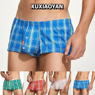 ✨Giá thấp✨Quần Lót Nam Gợi Cảm Quần Lót Mềm Tầng Thấp Boxer Quần Short Quần Đùi Thân Nút