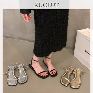 KUCLUT  dép sandal nữ dép đế cao đi biển Thoải Mái Xinh Xắn Đẹp mắt Chống bám bụi Bảnh bao Trẻ trung FDL2460Q6O 27Z240702