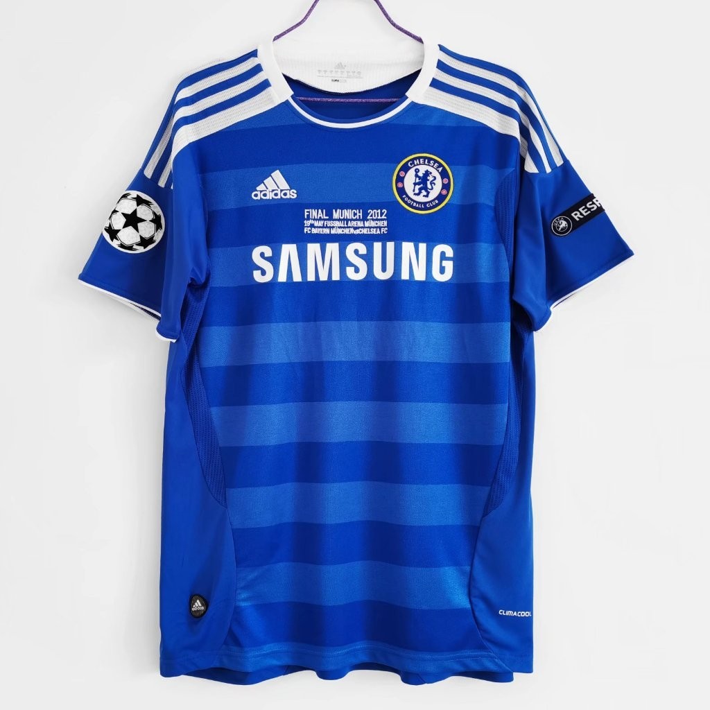 CFC 2012 UCL FINAL Home Retro Soccer Jersey Bóng Đá LAMPARD DROGBA