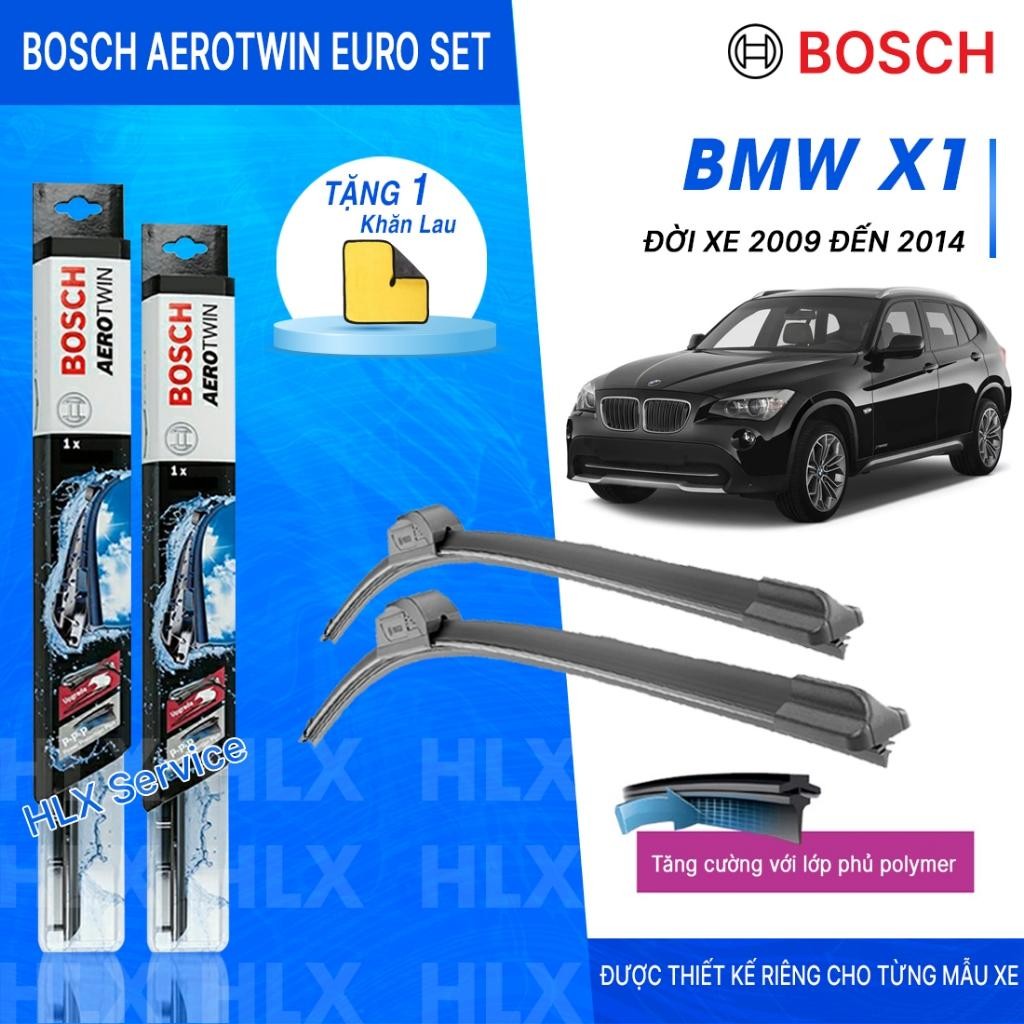 BỘ GẠT MƯA BOSCH AEROTWIN EURO SET A929S 24" & 19": BMW X1 ĐỜI XE 2009 ĐẾN 2014
