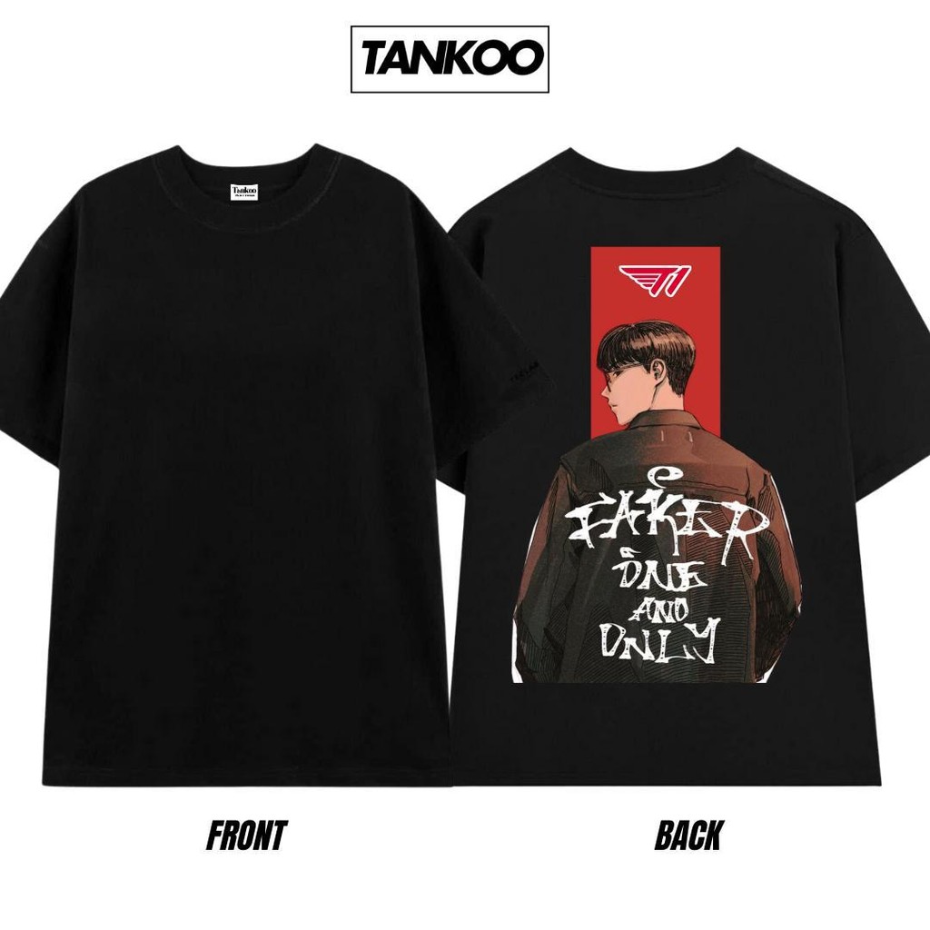 Áo thun in hình Faker chất cotton cao cấp thoáng mát form regular, áo phông FC fan Faker nam nữ unis