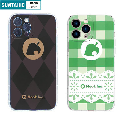 Suntaiho Thẩm Mỹ Vỏ Neo Lá Graffiti Họa Tiết Ốp lưng Iphone 11 12 13 14 15 16 Pro Max IP 7 8 Plus Iphon X Xs XR Xs Max TPU Mềm Cao Cấp Chống Sốc Ốp Lưng