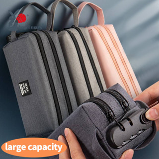  Hộp đựng bút chì khóa mật khẩu Túi dung lượng lớn hai lớp 