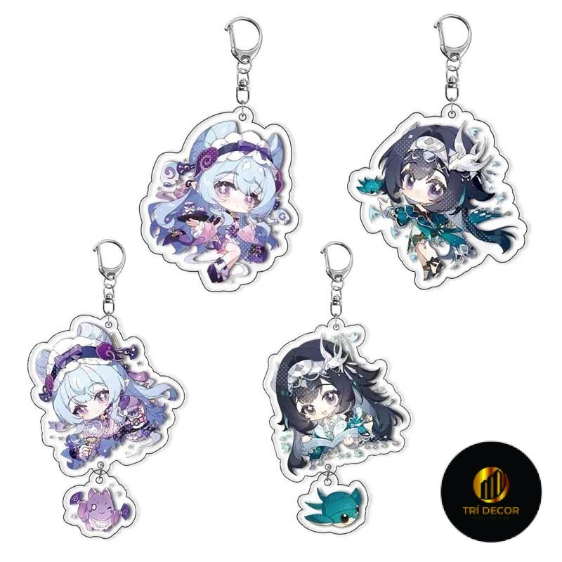 Trò Chơi Genshin Tác Động Yumemizuki Mizuki Lan Yan Dễ Thương Acrylic Mặt D