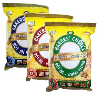 Bột mì đa dụng Bakers Choice Số 8 Số 11 Số 13 gói 1KG cho bánh bông lan, bánh mì đa dụng