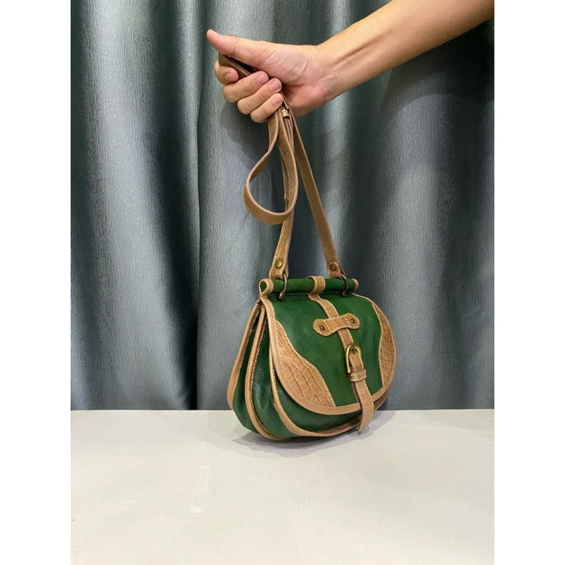 túi đeo chéo si hiệu BEAN POLE Ladies của Hàn da thật - MS2