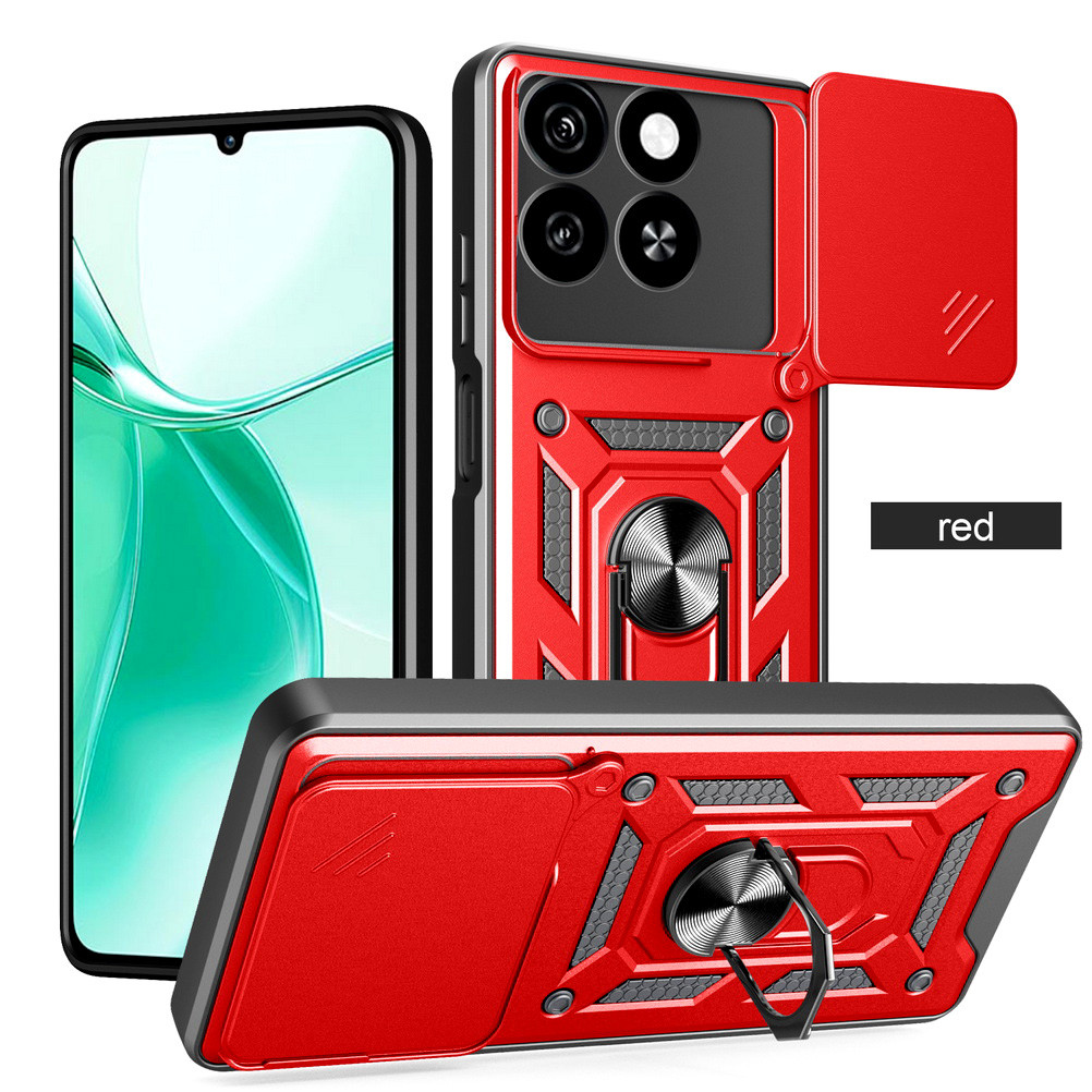 Ốp bảo vệ Camera cho ZTE blade A55 a35 Ốp điện thoại ZTE blade a34 a54 a35 Armor Hybrid Metal Ring H