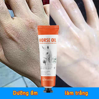  Horse Oil Kem dưỡng trắng da tay dưỡng ẩm chống Lão Hóa Giảm Khô Thô Ráp tinh chất giúp dưỡng da tay 30g 
