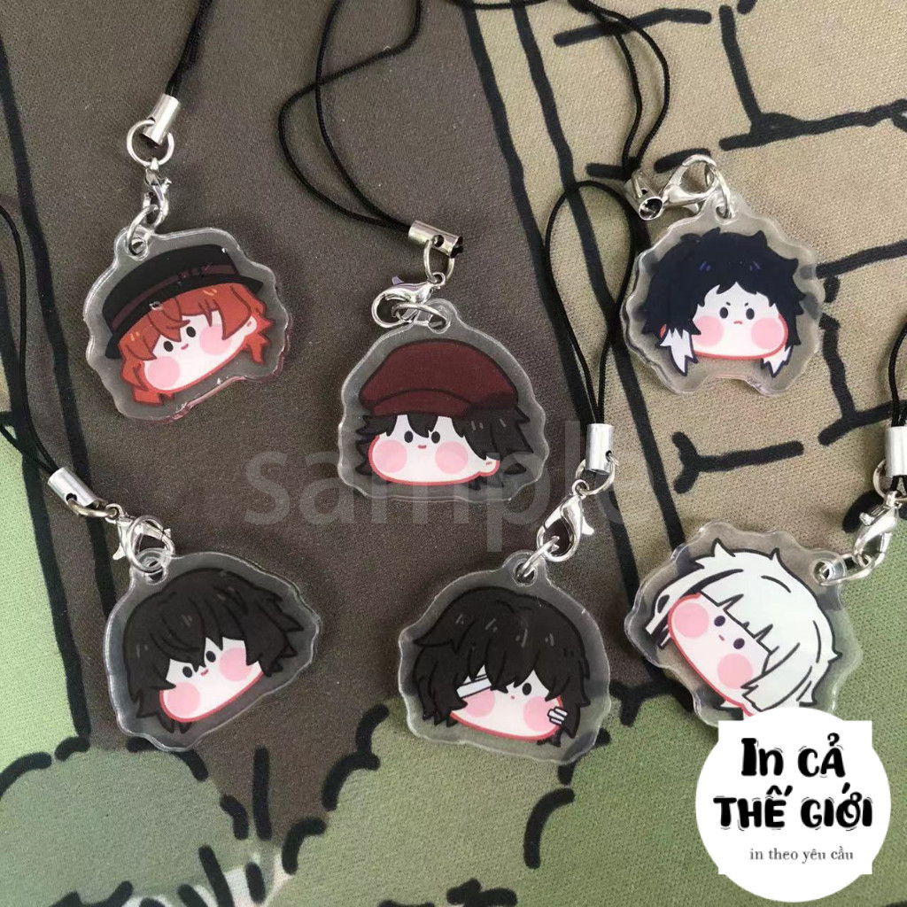Móc Khóa Điện Thoại Hình Chú Chó dazai osamu Nakajima Atsushi