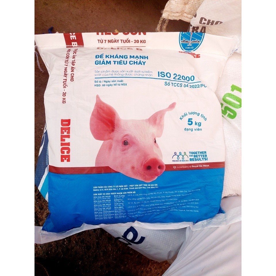 (Siêu Tốc) Nguyên Bao 25KG Cám Heo Con 7kg 20kg Cám Heo Cho Gà Đẻ Cám Heo Cho Gà Đá Cám Cho Chồn Hươ