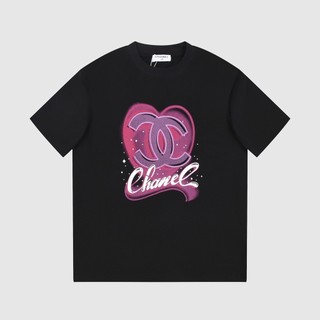 10733#AC Thiết Kế Tình Yêu Sense Letter Logo In Hình Cổ Tròn Rời Thời Trang Unisex Top Áo Thun