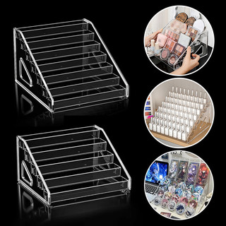 Bg trong suốt hiển thị đứng giá để đồ mỹ phẩm tổ chức khay móng tay ba lan đồ chơi hiển thị giá đỡ bước môi để bàn lưu trữ vitbg
