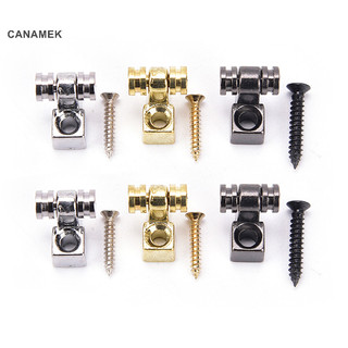 Canamek 2 chiếc con lăn dây giữ cây cây mung hướng dẫn cho đàn guitar điện bạc mới