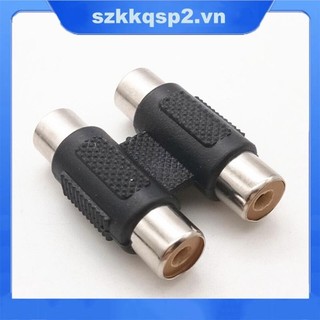 2 RCA sang 2RCA Nữ Khớp Nối Bộ Chuyển Đổi Ổ Cắm Nối Dài Bộ Chuyển Đổi VNK2