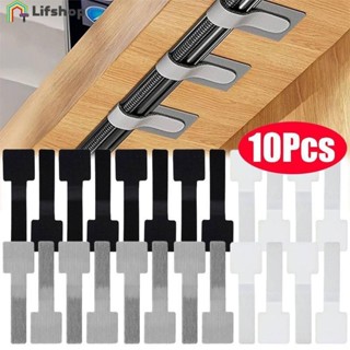 Quản lý bàn làm việc - Giá đỡ cáp dây - Tự dính, Có thể tái sử dụng - Dây đeo sắp xếp có thể điều chỉnh - Phụ kiện lưu trữ tại nhà - Dây buộc lưu trữ cáp dữ liệu 10 chiếc