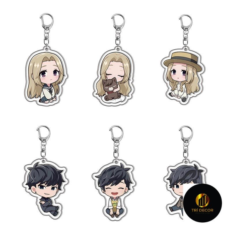 [Gác lửng] Móc khóa The Lady and the Watchdog Kazuki Senagaki Keiya Uto Anime.