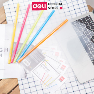 File rút gáy A4 10mm Deli học sinh, bìa trong kẹp giấy tài liệu hồ sơ văn phòng tiện lợi học sinh