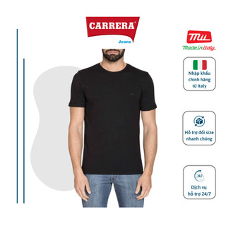 Áo thun Phông Cộc Tay Nam Trơn Cao Cấp CARRERA JEANS Regular Fit Cottont - Nhập Khẩu Chính Hãng Từ Ý_T801A047AL