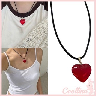 Coo trái tim mặt dây chuyền vòng cổ trái tim nhỏ vòng cổ choker pha lê tình yêu mặt dây chuyền vòng cổ