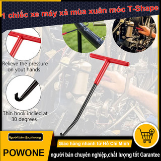 1 CÁI Xe gắn máy Exhaust Spring Hook T Xử lý ống xả Spring Puller Công cụ lắp đặt Hook Công cụ sửa chữa để tháo dỡ lò xo