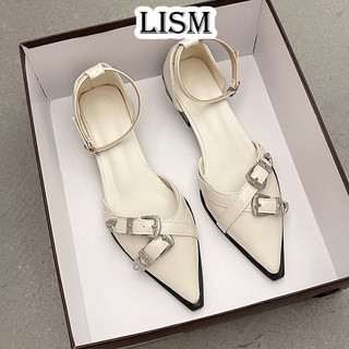 LISM Giày Cao Gót Mũi Nhọn GIÀY SANDAL Thời Trang Mới 2023 Cho Nữ Chống thấm nước Kiểu dáng độc đáo Điểm nhấn Cá tính FGL2440PE4 20Z240516