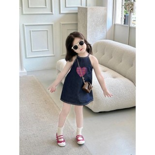 [An nhiên V11] váy jeans cho mềm cho bé gái mặc mùa hè , thiết kế đơn giản . Cho bé từ 8-30 kg .