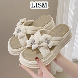 LISM dép sandal nữ dép nữ đế cao Lót êm ái Đi biển Lịch sự Chất lượng cao FDL244049H 21Z240519
