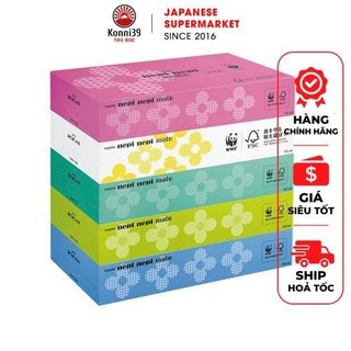 [LẺ 1 HỘP] KHĂN GIẤY KHÔ NEPI NEPI MATE 150 TỜ - HÀNG NHẬT NỘI ĐỊA