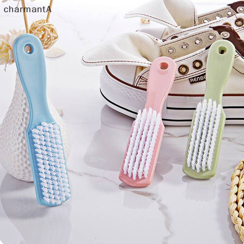 Charmanta Clean Brush Nhựa Nhỏ Mềm Lông Giặt Quần Áo Giày Bàn Chải TH