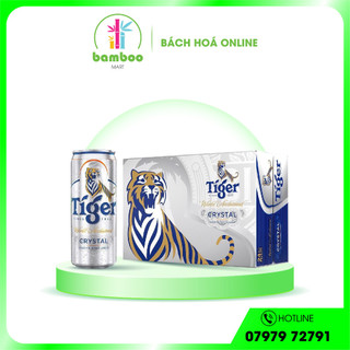 [Tiger] Thùng 24 Lon Bia Tiger Crystal - 330ml/lon