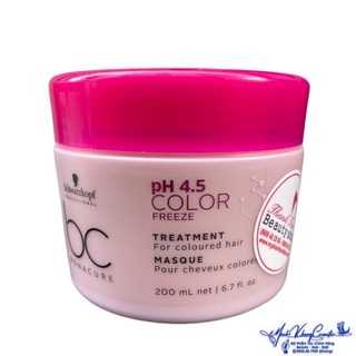 Hấp dầu cho tóc nhuộm Schwarzkopf BC Color Freeze Treatment 200ml - MK