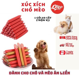 60 cây xúc xích cho chó mèo orgo new og