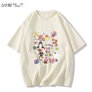 SOERVIMY áo phông áo thun nữ croptop baby tee Cổ điển xu hướng Đơn giản Hàn Phong WCS2450P3Q 23Z240603