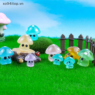 Xoitop 10 Cái Nấm Nhỏ Phát Sáng Nhiều Màu Sắc Tượng Nhỏ Mini Tượng Nấm Thu Nhỏ VN