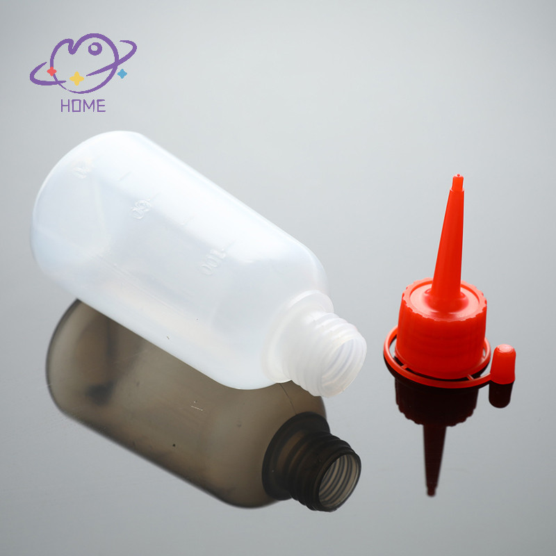 [mayhome] Chai nhựa trong suốt 100ml Chai ép nhựa có đầu {TH}