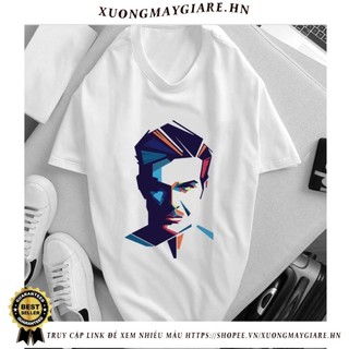 [Freeship] Áo Thun Hình David Beckham  Mã BD002-009 - Áo Unisex Nam Nữ, Màu Trắng