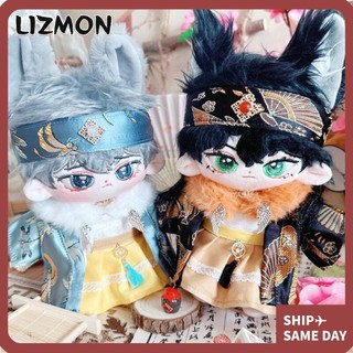 Quần áo búp bê Cotton LIZMON, Quà tặng thời trang cho bé gái Váy phong cách Trung Quốc, 2 màu chất lượng cao Phụ kiện búp bê DIY Phụ kiện búp bê