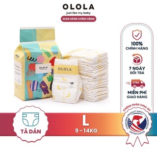  COMBO 2 Bịch Tã Bỉm Dán OLOLA Skin Fit Size L 20 Miếng Hàn Quốc Cho Bé Từ Sơ Sinh Mỏng Nhẹ Chống Tràn Thấm Hút Tốt 