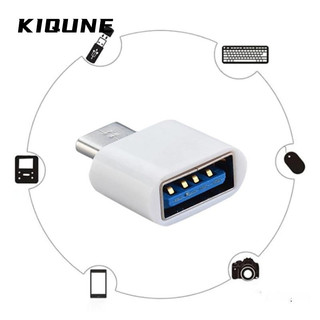 Kiqune Bộ 2 Cổng Tách Otg Mini Loại C Đặc Biệt Cho Laptop / Máy Tính Để Bàn