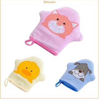 Wrc Găng Tay Tắm Dễ Thương Cho Bé Miếng Bọt Biển Tắm Thoải Mái Cho Trẻ Em Găng Tay Mềm Có Hoạt Hình Chó Bàn Chải Tắm Cho Bé Không Làm Tổn Thương