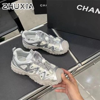 Giày nữ xấu xí dễ thương giày dép ngoài trời bố giày thể thao