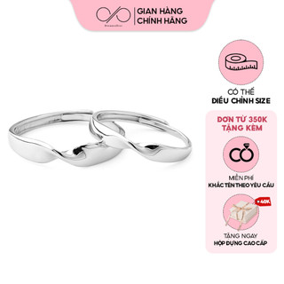 Nhẫn Đôi Bạc S925 DREAMSILVER Mobious Chỉnh Được Size Thiết Kế Xoắn Chéo Độc Đáo ND029