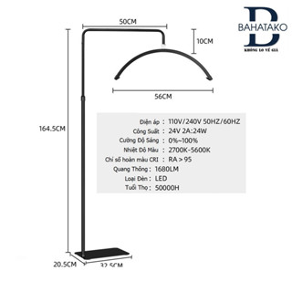 Đèn Bán Nguyệt, Đèn Led Spa Soi Da Chữ (C) Chữ (U) Siêu Sáng 3 Màu Ánh Sáng Dùng Cho Phun Xăm- Thẩm Mỹ- Nails-Spa