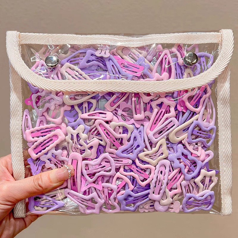 4 Kẹp Tóc Ngôi Sao Kẹp Tóc Màu Hồng Ngôi Sao Xinh Xắn Cho Bé Gái set Ngôi Sao  Kẹp Tóc mini  mái Nổ 