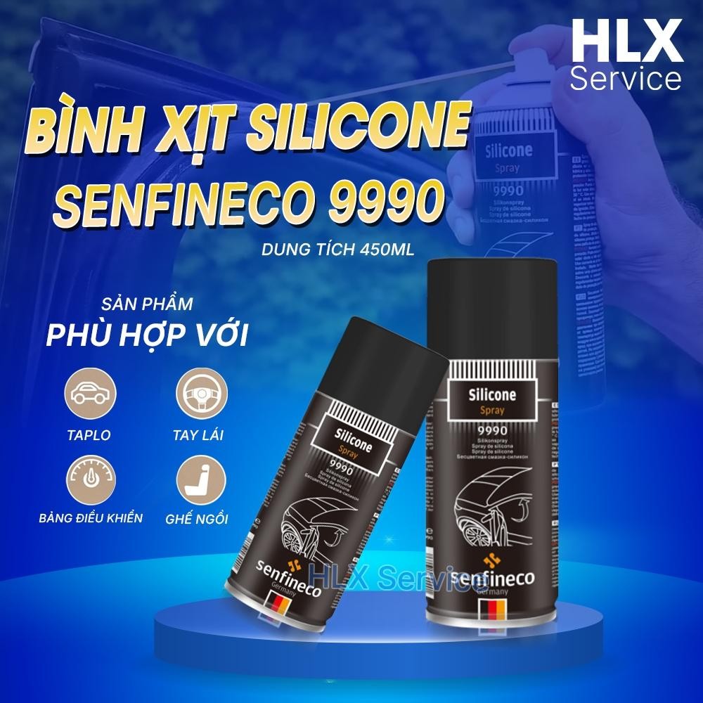 Xịt Dưỡng Cao Su Gioăng Cửa Ô Tô Senfineco 9990 Của Đức