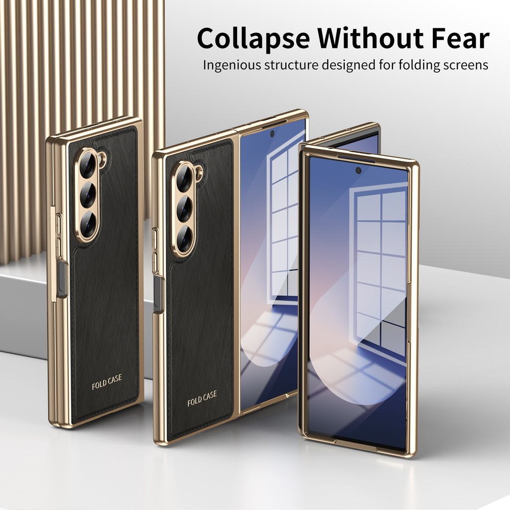 Ốp Lưng Cho Samsung Galaxy Z FOLD 7 6 5 3 4 FOLD6 FOLD5 FOLD7 Ốp lưng Siêu Mỏng Mờ Mạ Điện Cạnh Cứng