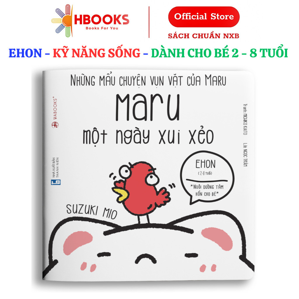 Sách Ehon - Maru Một Ngày Xui Xẻo - Ehon Dành Cho Bé Từ 2 - 8 Tuổi - Wabooks